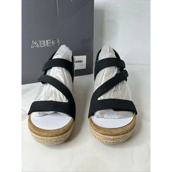 ABEO Walking Co Riviera Adjustable Sandals Black Sz 8.5 New - Picture 2 of 9